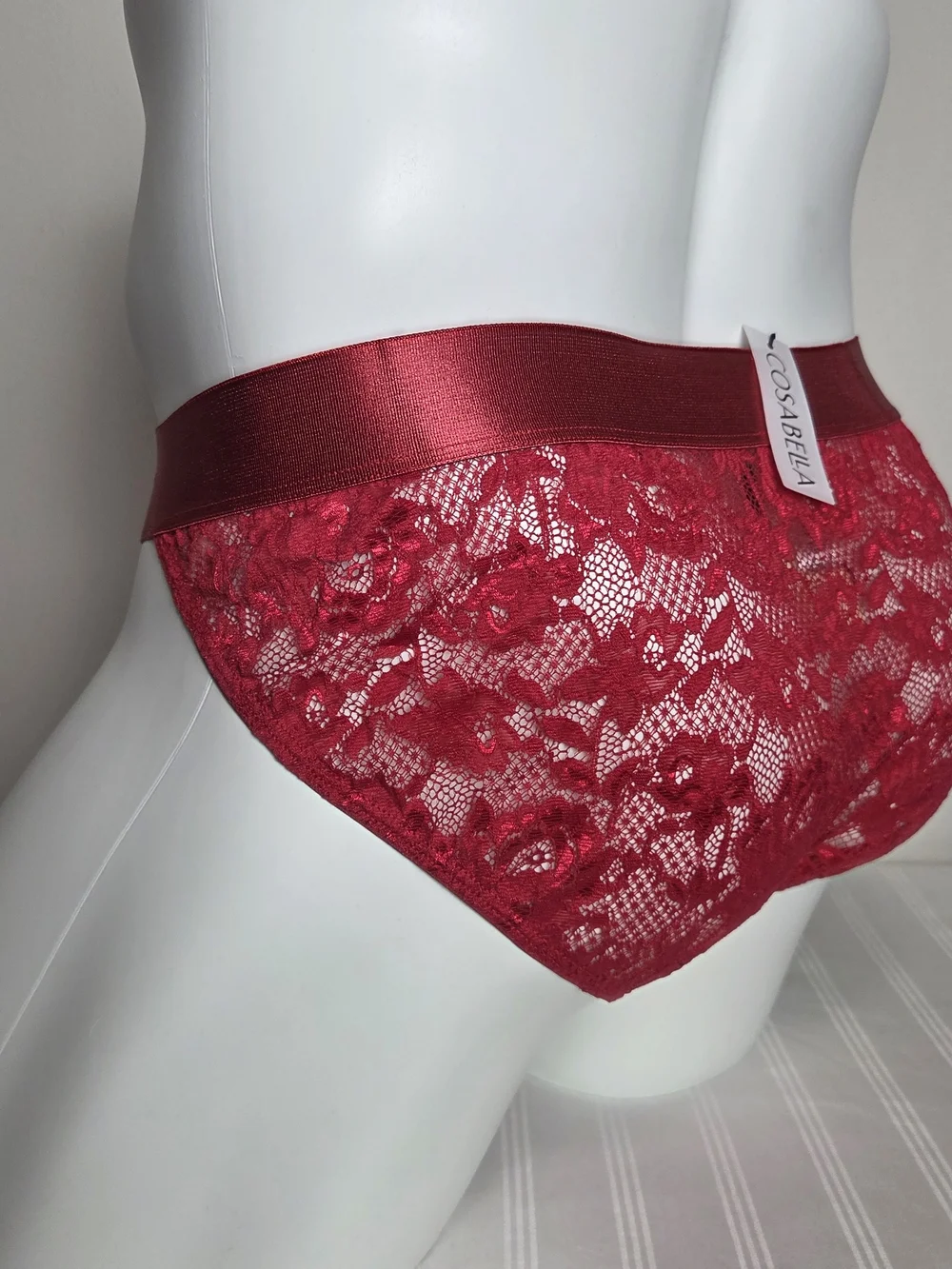 Cosabella Red Lace Men's Briefs